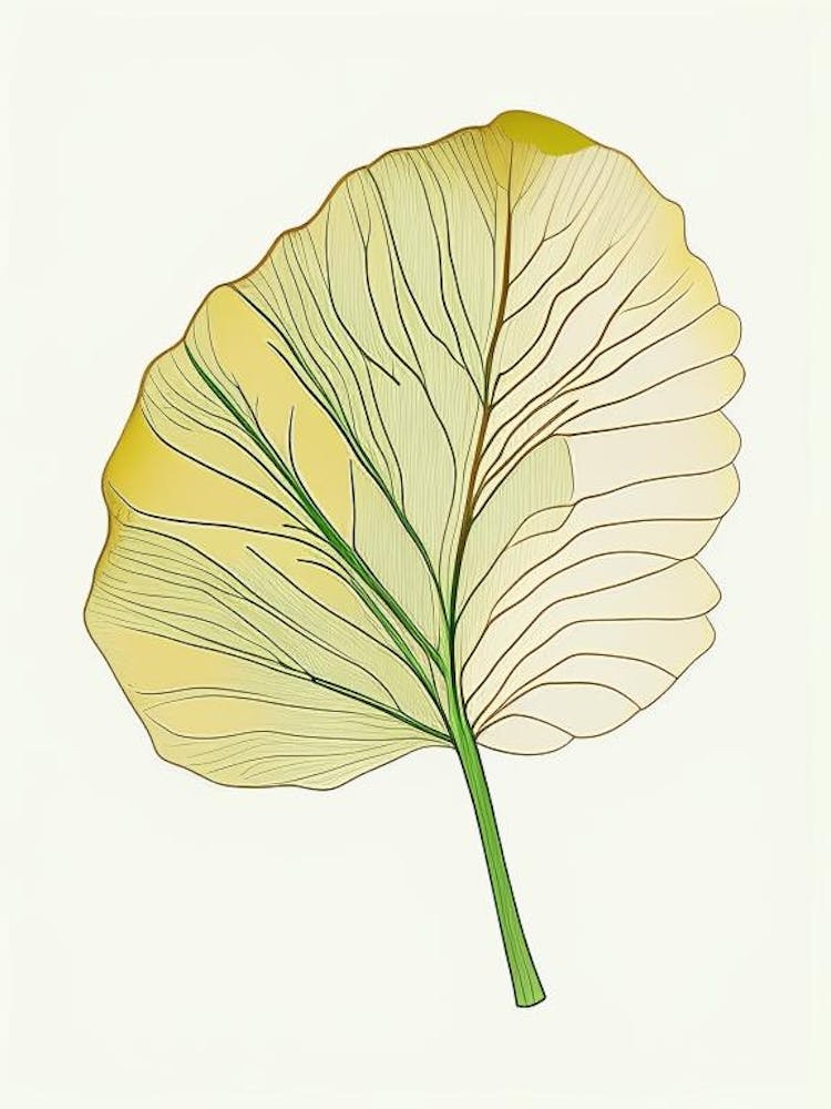 Ginkgo Leaf Warm Tones 5