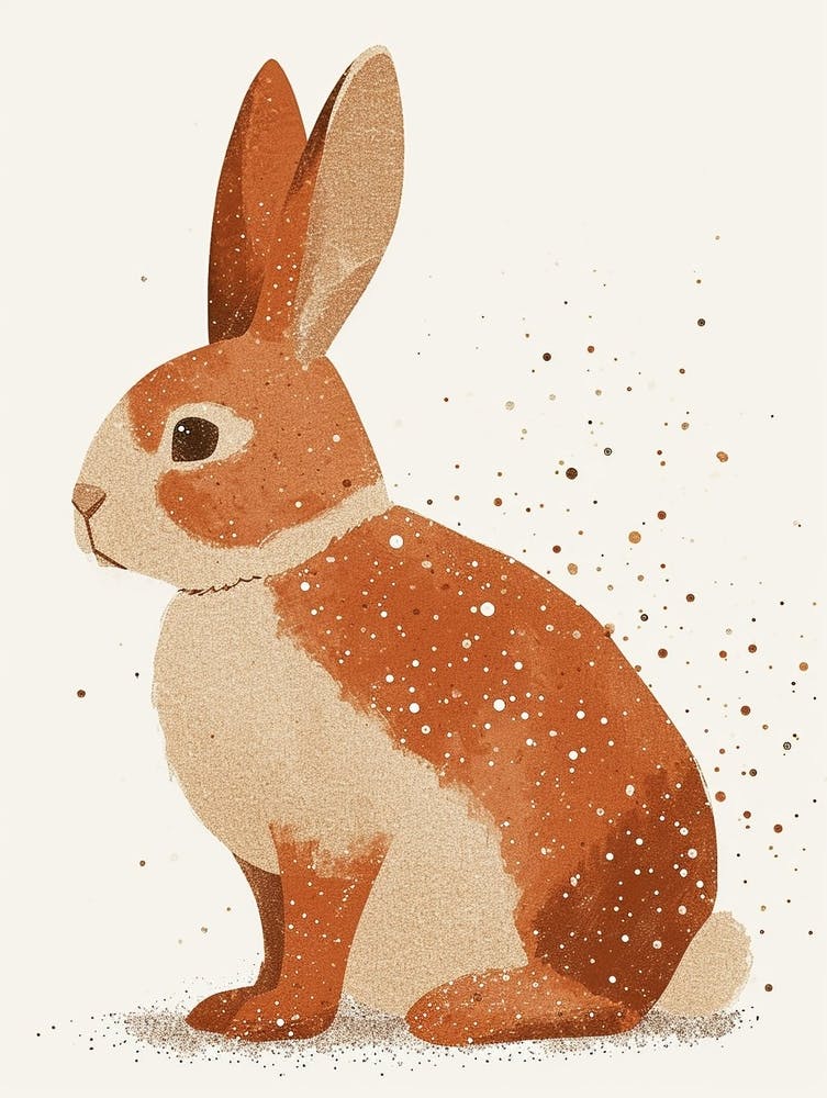 Rex Rabbit Nursery Illustration 4
