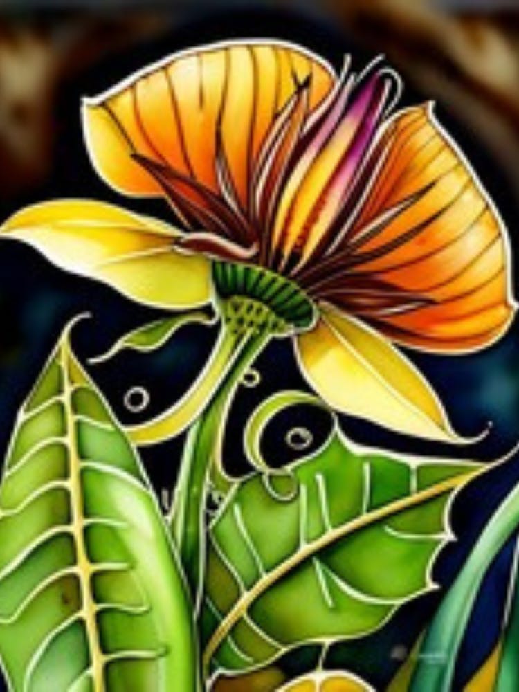 Stained Glass Flower
