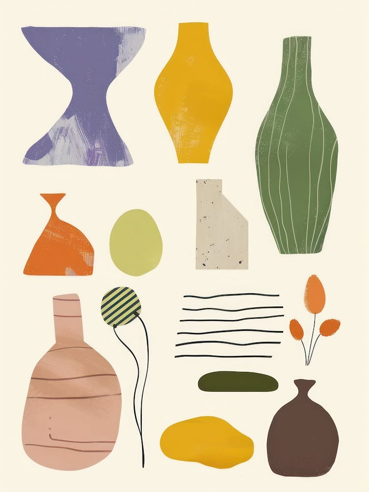 Cute Objects Abstract Illustration 18