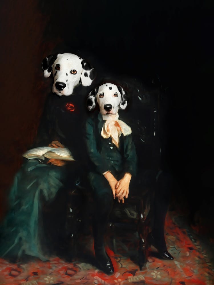 Joey And His Kind Mum Dalmatians Pet Portraits