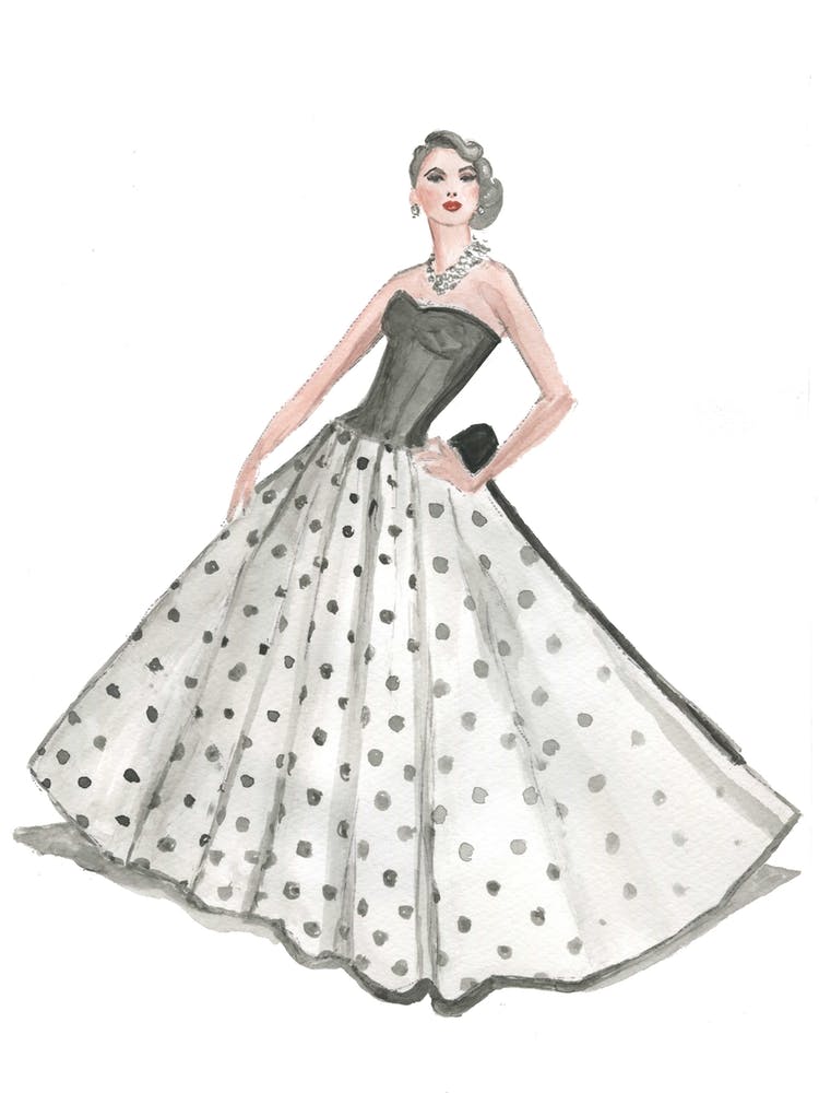 Classic Couture Fashion Illustration