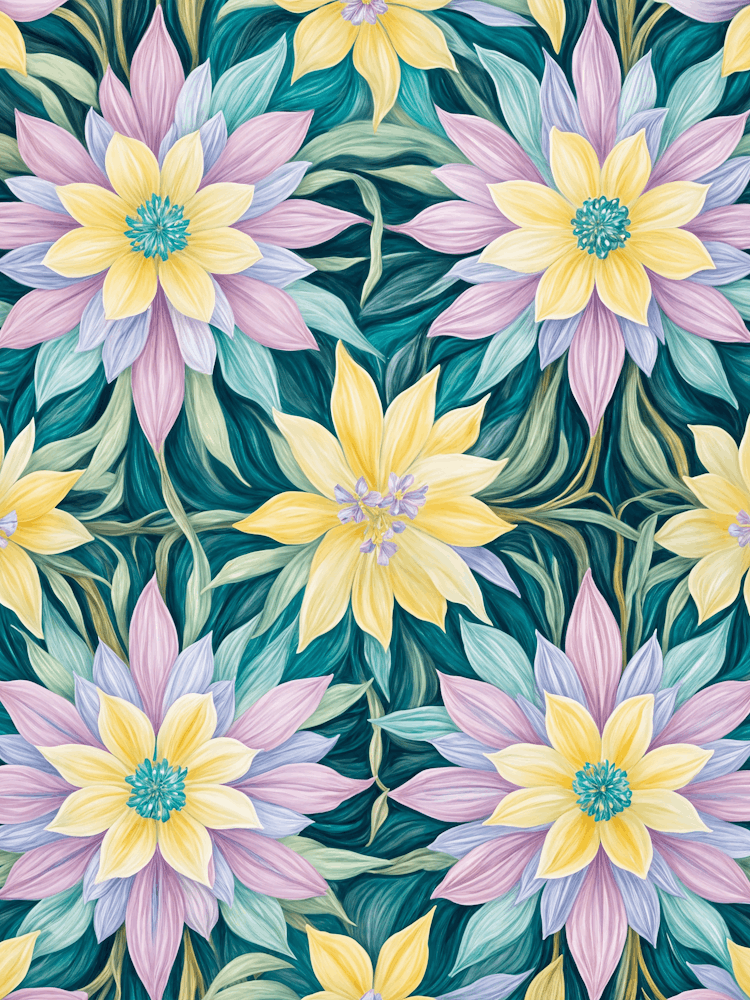 Spring Floral Kaleidoscope no6