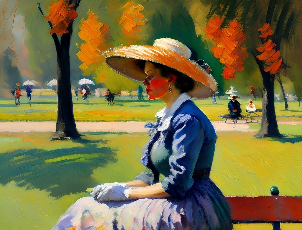 Woman In Park
