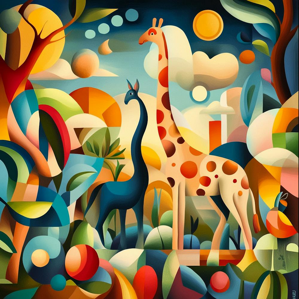 Giraffes In The Jungle