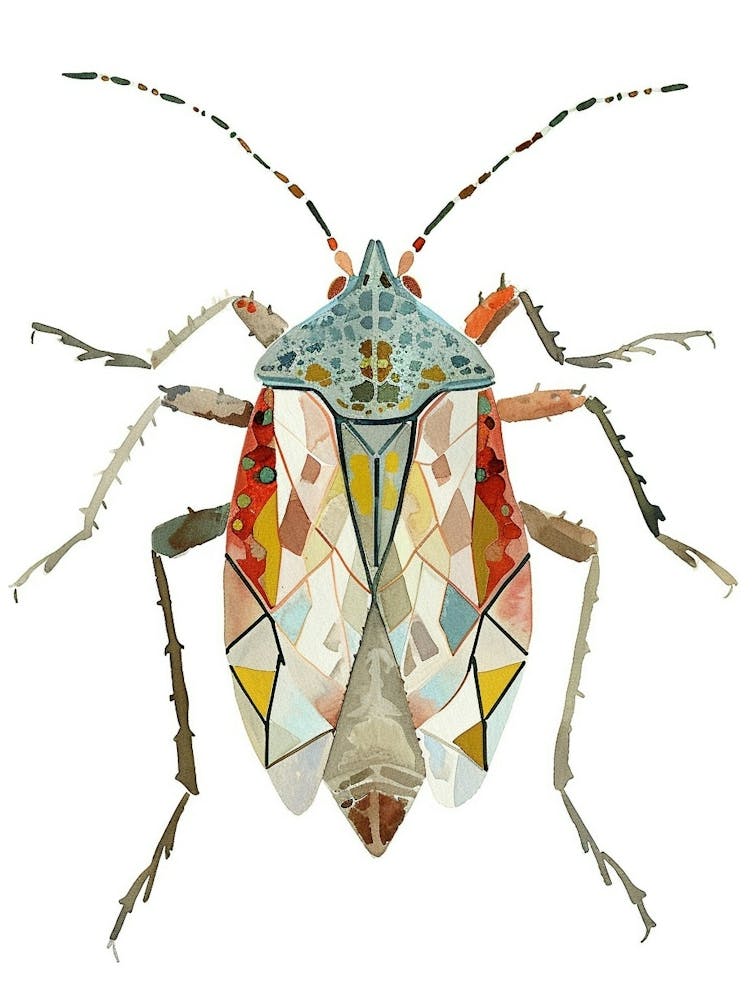 Colourful Insect Illustration Boxelder Bug 16