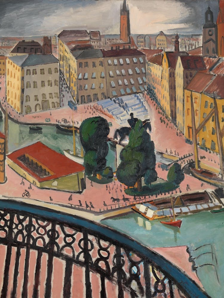 Karl Johans Torg, Stockholm, Isaac Grünewald