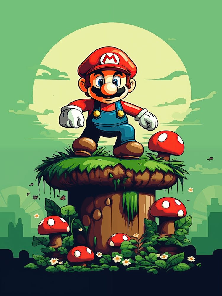 Mario Bros Mushroom 1