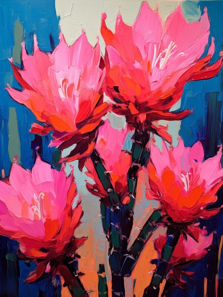 Cactus Painting Echinocereus 2