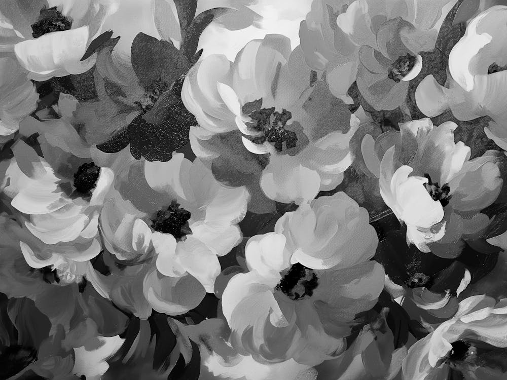 Black And White Flowers 110