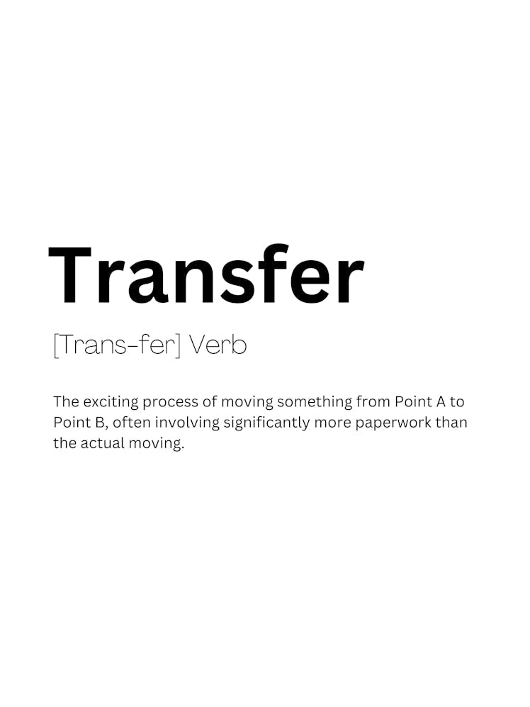 Transfer Definition Meaning