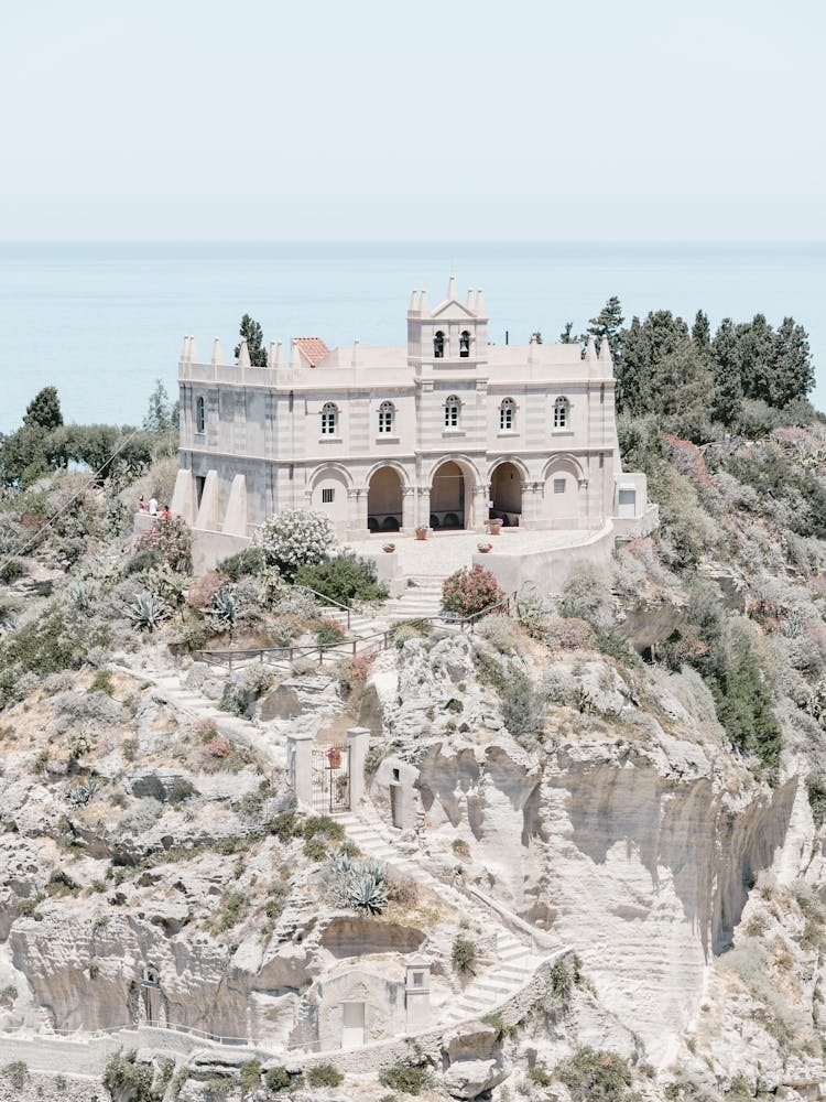 Church On A Hill In Tropea In Calabria In Italy
