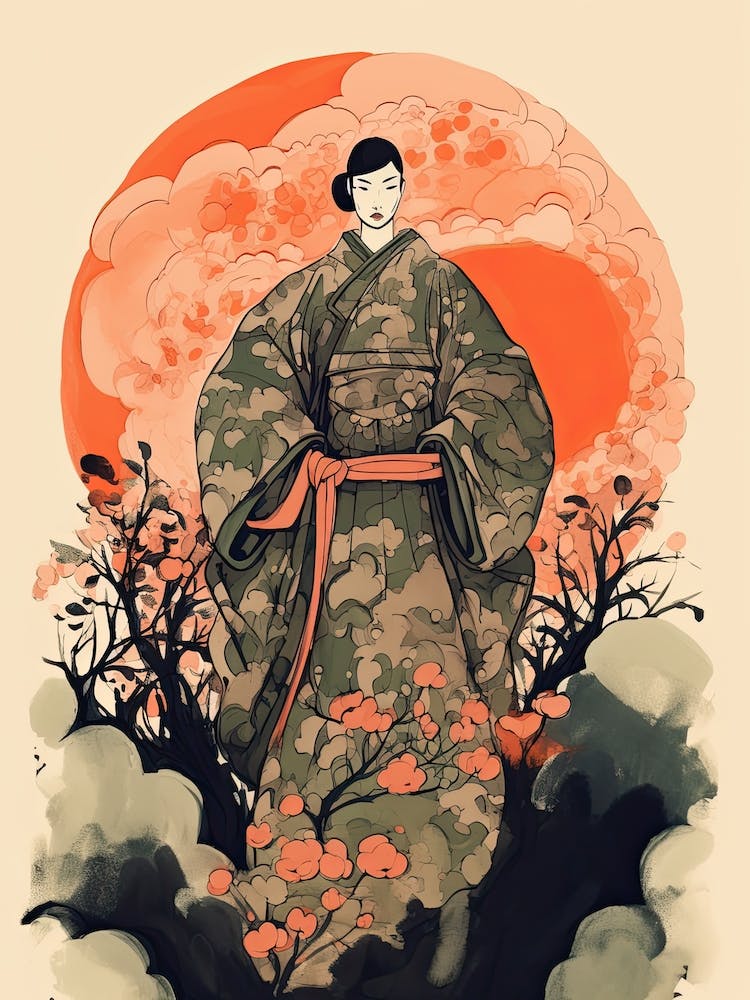 Female Samurai Onna Musha Illustration 10