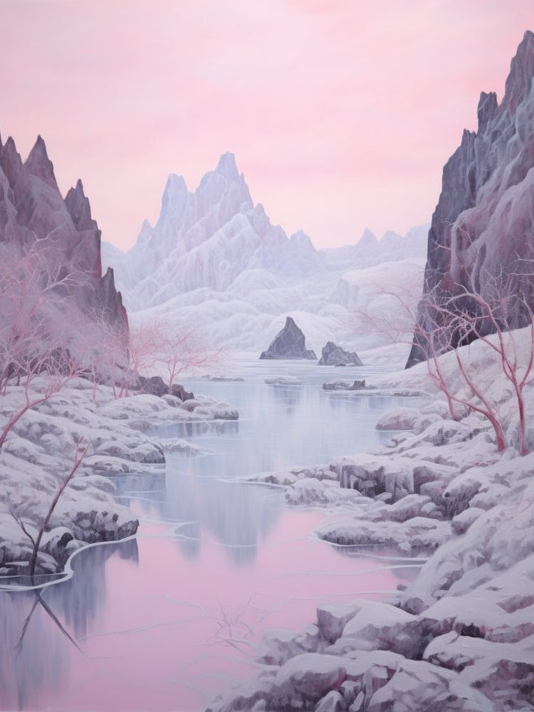 Dreamy Winter Painting Vatnajkull National Park Iceland 3