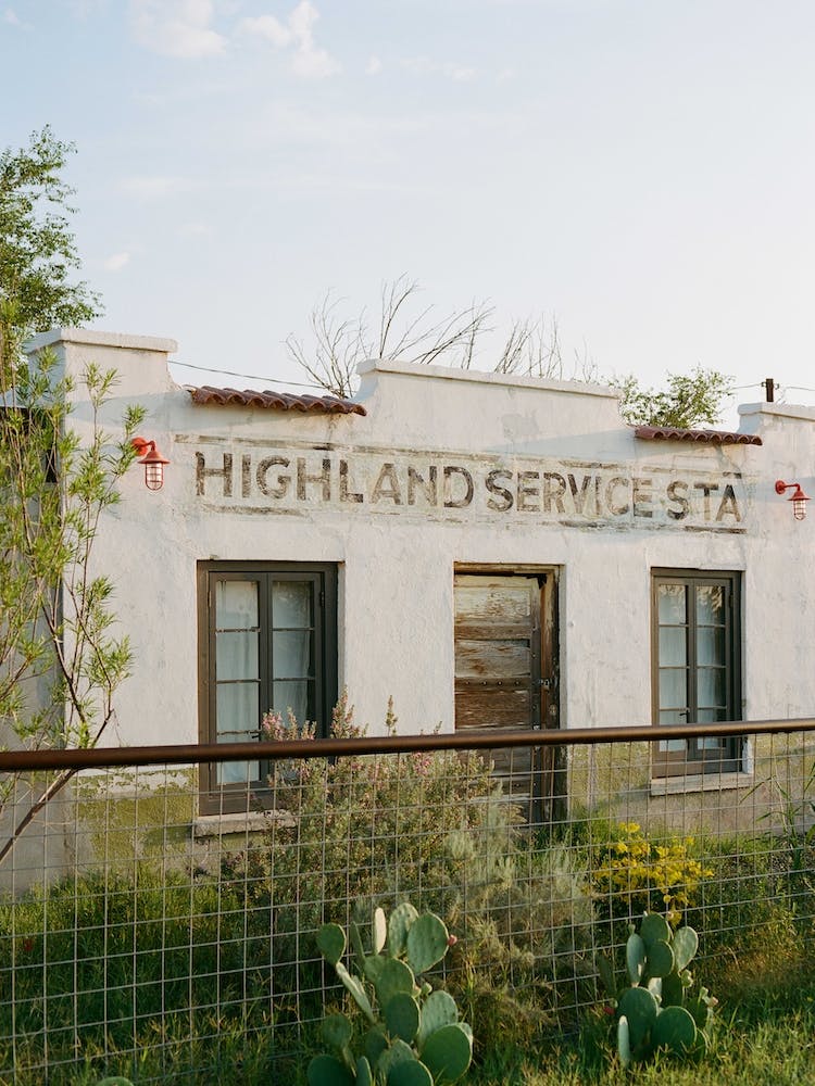 Highland Service Station on Film