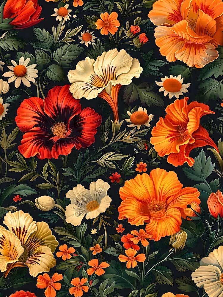 Papier Peint Floral 6