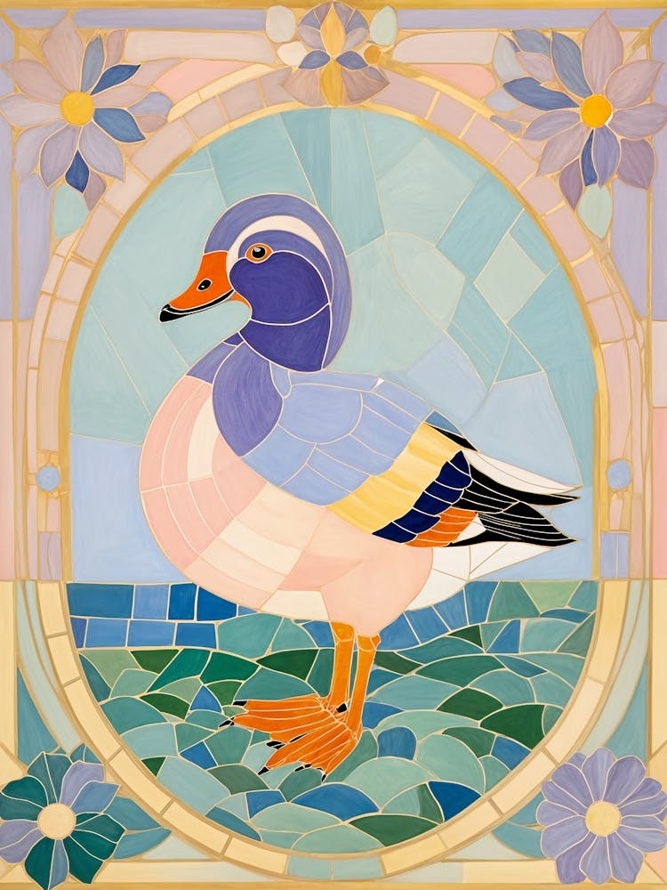 Mosaic Mandarin Duck