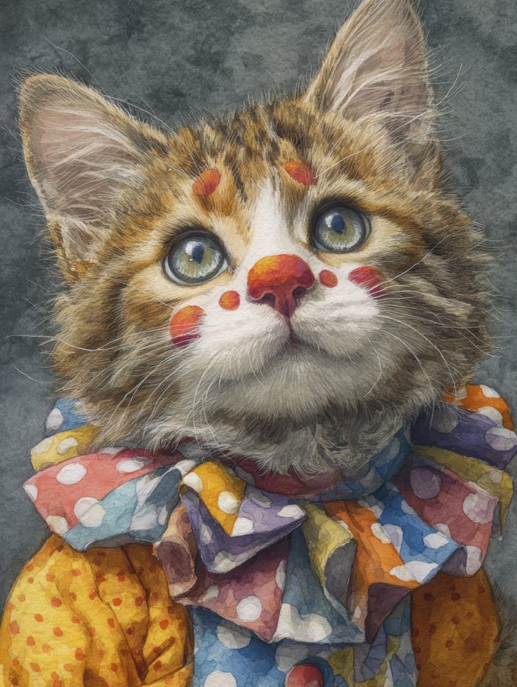 Clown Kitten 5