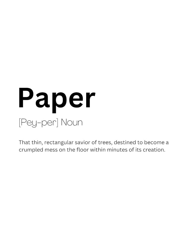 Paper Definition Meaning