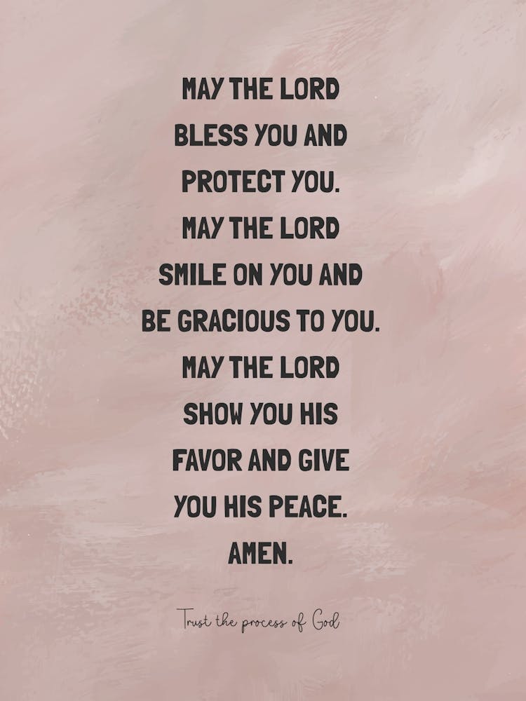 May The Lord Bless You And Protect You 02