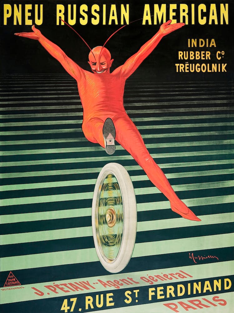 Russian American Tire (1906), Leonetto Cappiello