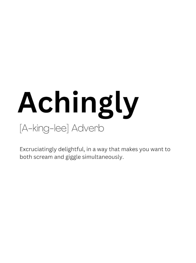 Achingly Definition Meaning