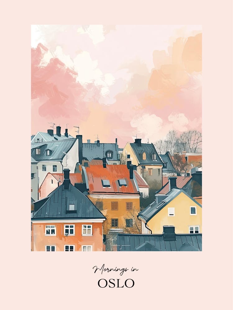 Mornings In Oslo Rooftops Morning Skyline 2