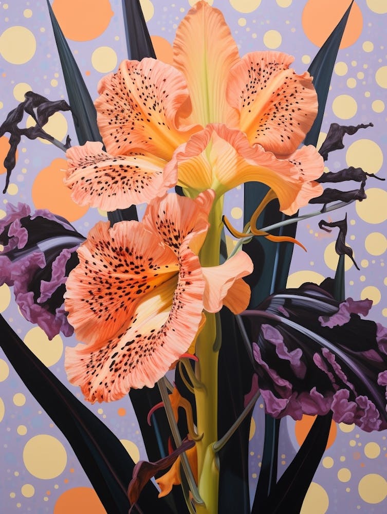 Surreal Florals Gladiolus 2 Flower Painting