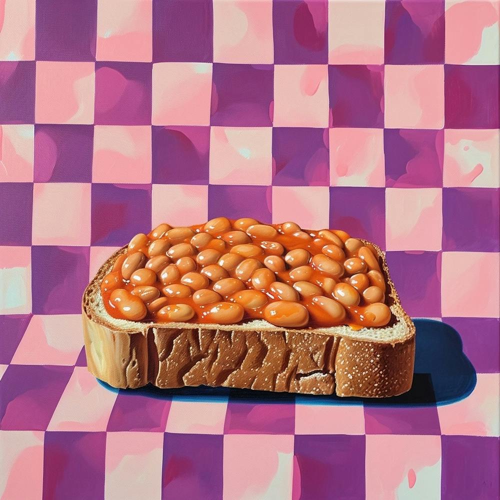 Beans On Toast Pastel Checkerboard 2