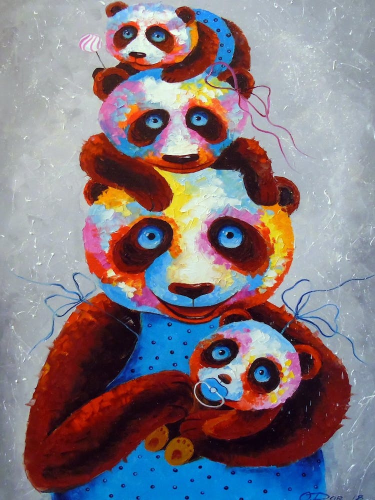Panda family