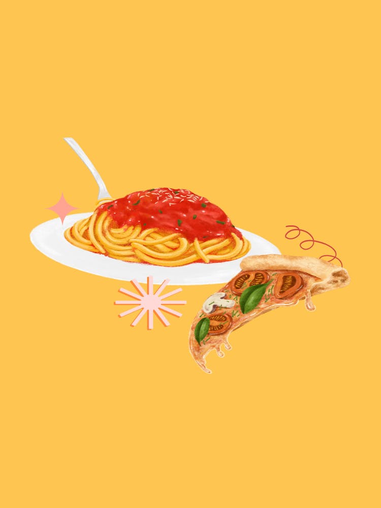 Pizza And Spaghetti