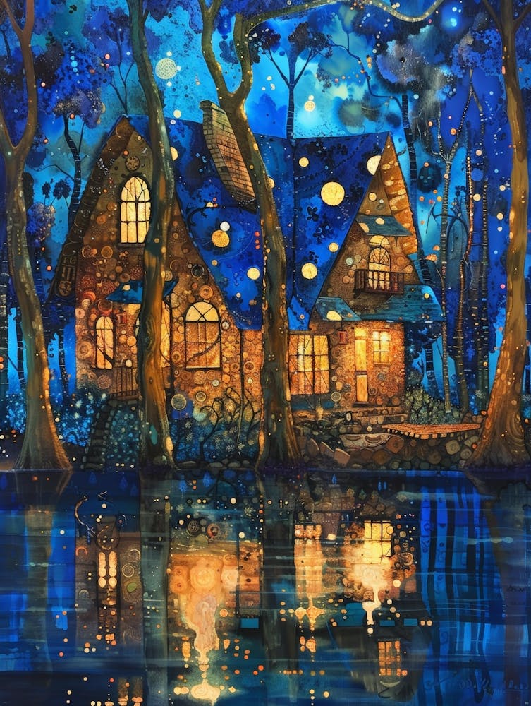 Starry Night In The Woods