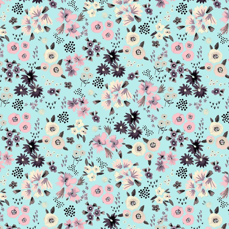 Little Flowers Pastel Square