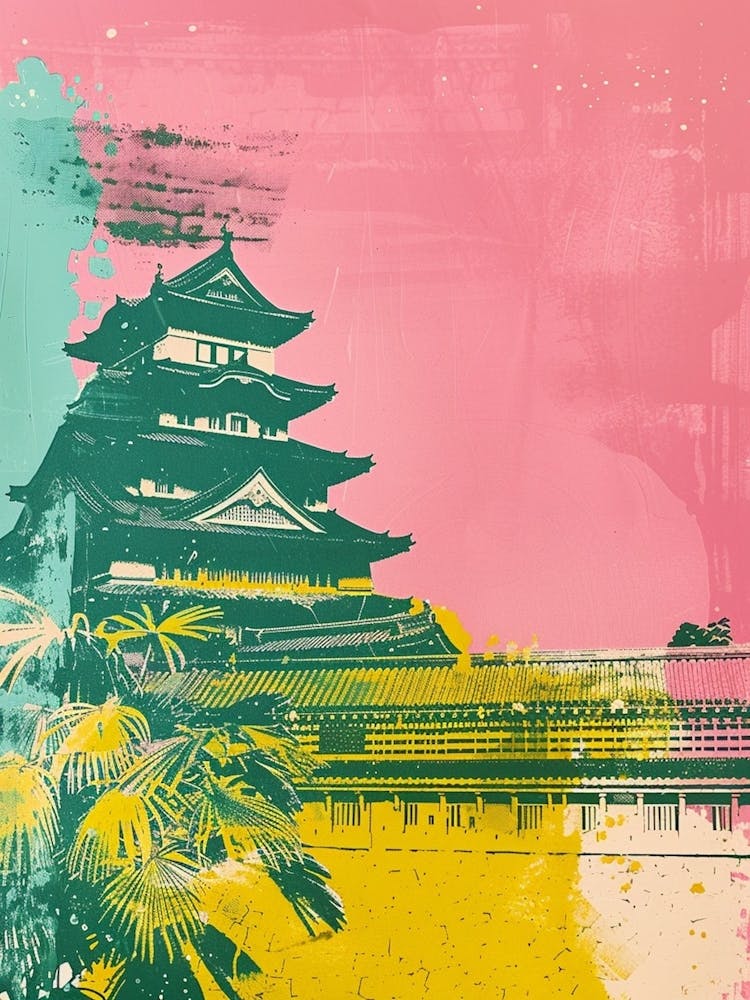 Himeji Japan Duotone Silkscreen 3