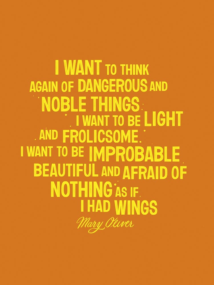 Mary Oliver Wings