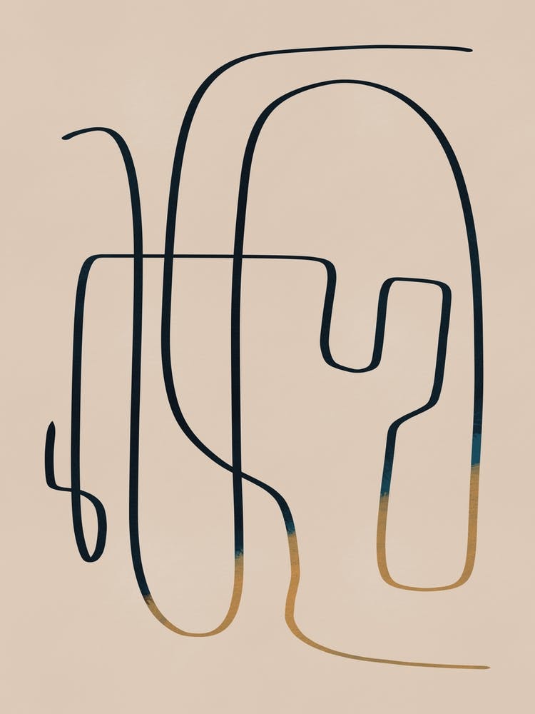 Line Art Abstract Study