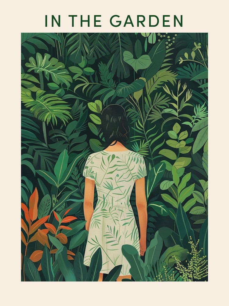 In The Garden Poster Green 10