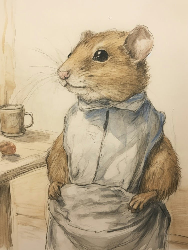 Storybook Animal Watercolour Chipmunk 3