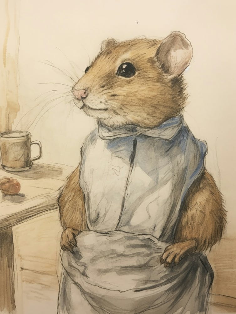 Storybook Animal Watercolour Chipmunk 3