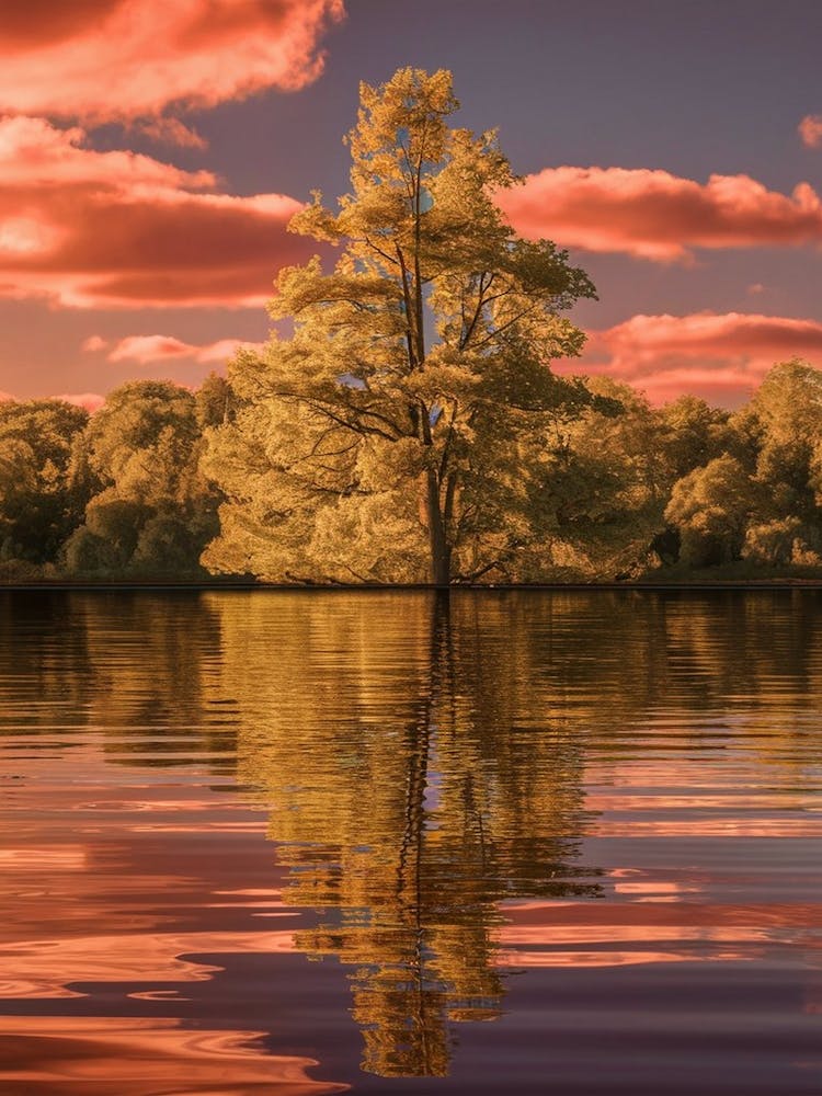 Sunset Over Lake 2