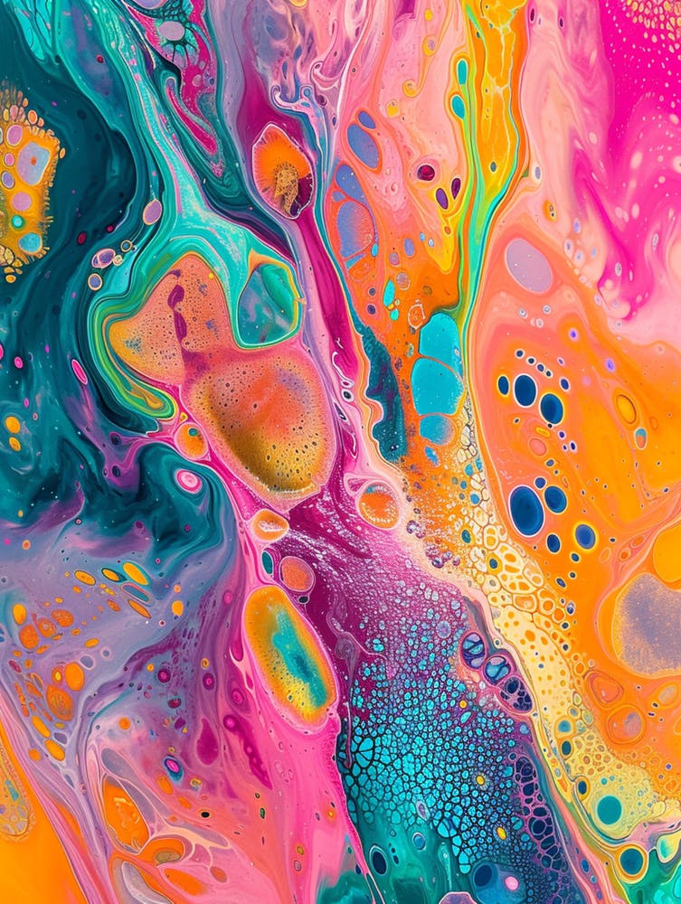 Abstract Texturized Painting