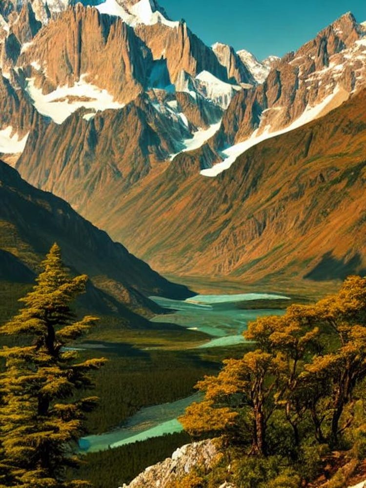 Los Glaciares National Park 2 Argentina Vintage Poster