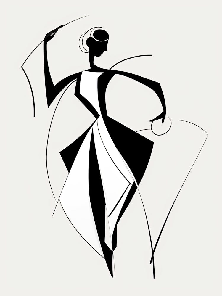 Line Art Woman Body 11