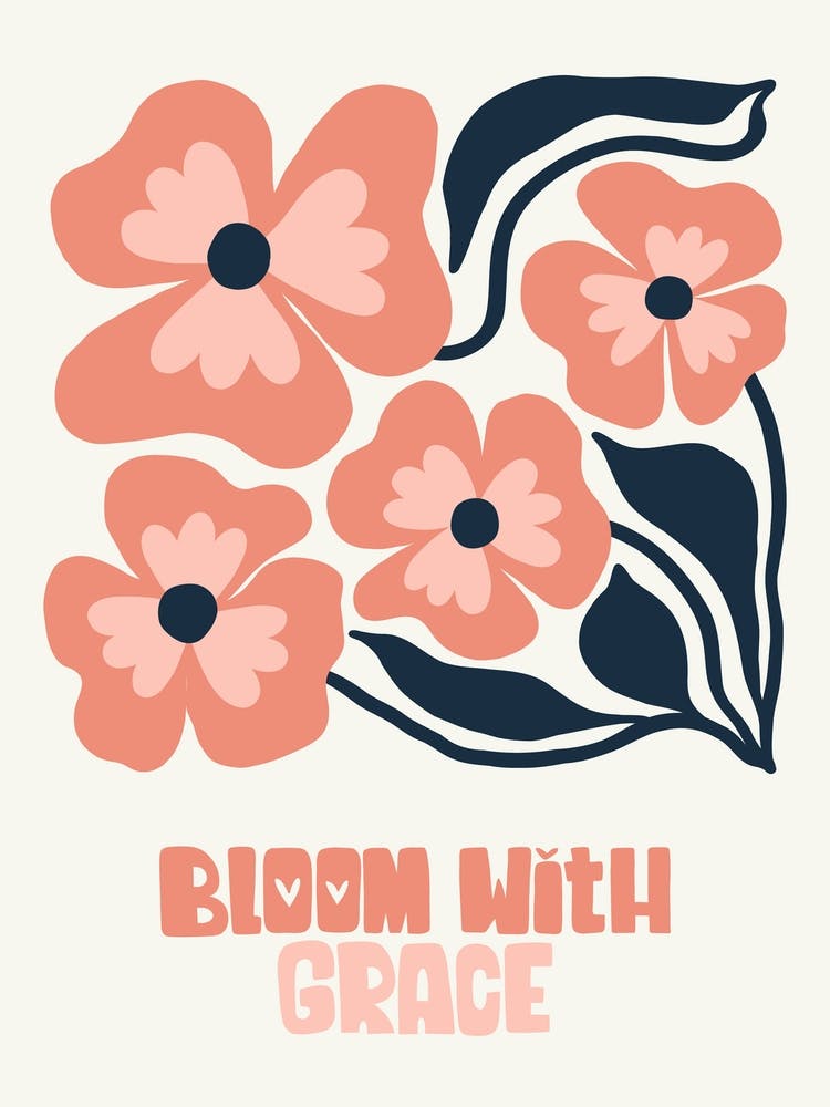 Bloom With Grace Boho Botanical Matisse Style