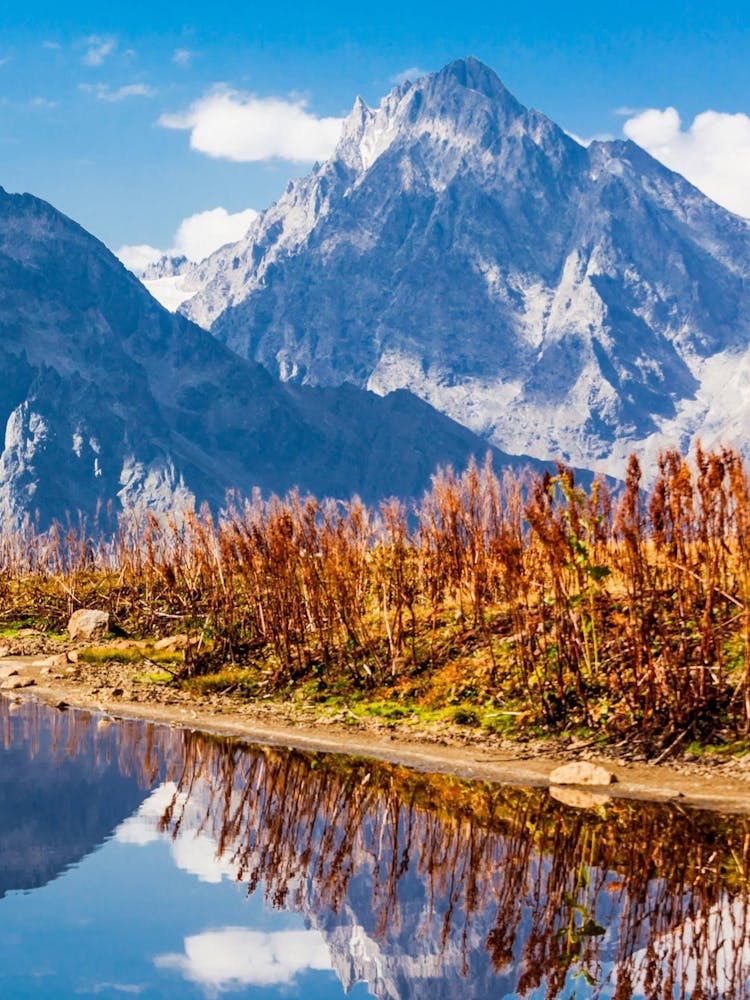Reflection Of Mountains In A Lake