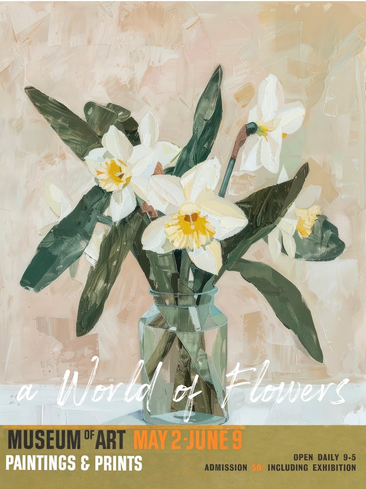 A World Of Flowers, Van Gogh Exhibition Daffodil 3
