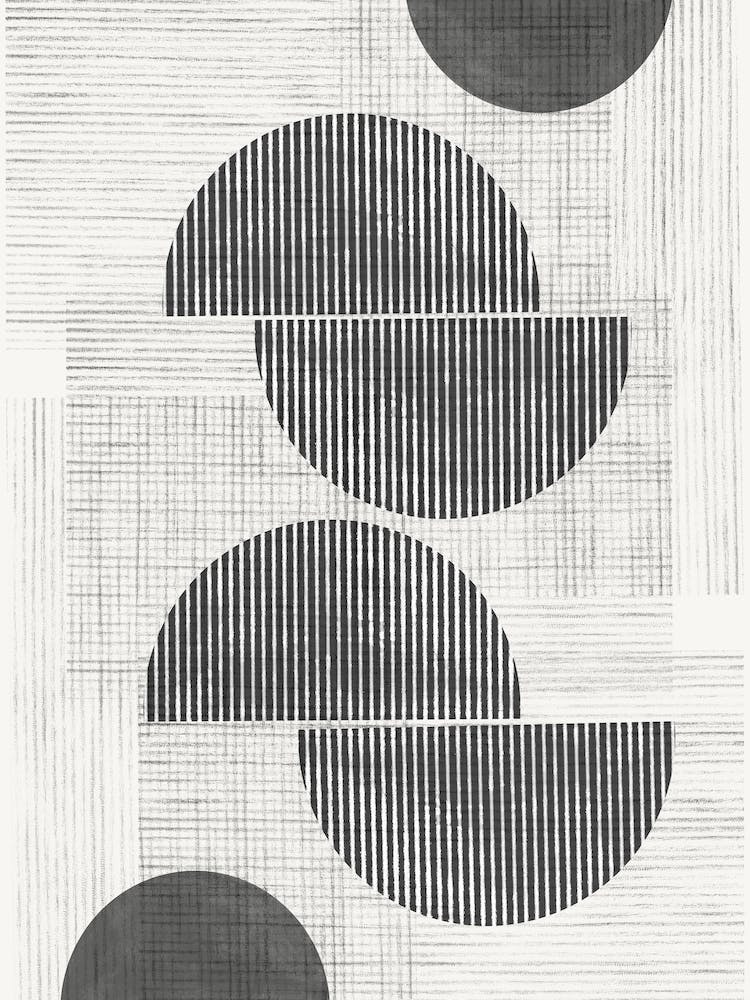 Mid Century Modern Retro Geometric Wall Art, Watercolor trend, Minimalism Art