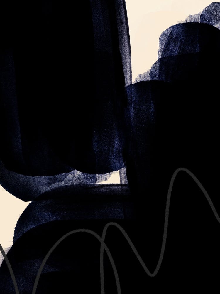 Schwarze Abstrakte Kunst 2