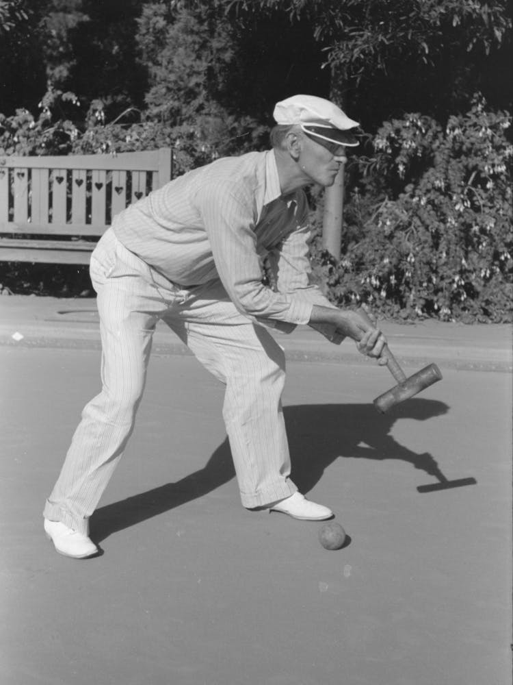 Roque-Spieler, San Diego, California Von Russell Lee