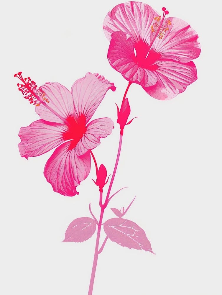 Hot Pink Hibiscus 2